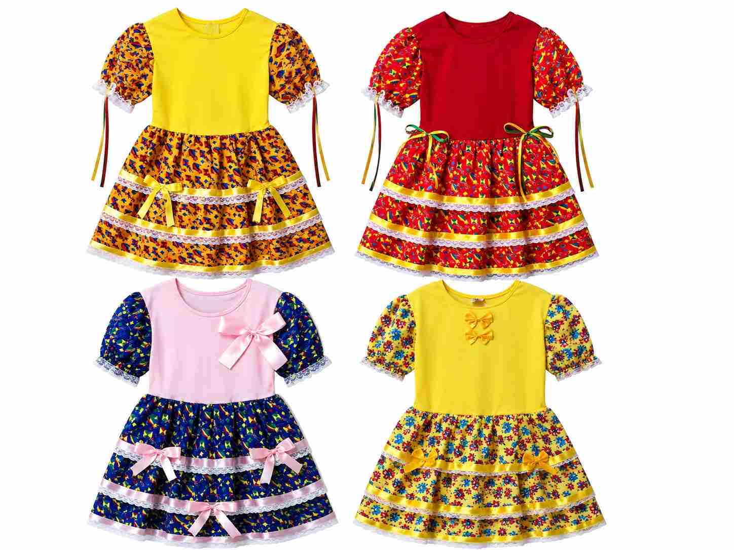 VESTIDO JUNINO ESTAMPADO REF 875/869